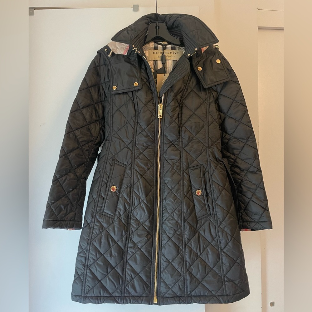 BRAND NEW Burberry Boughton Quilted Jacket- Size Small